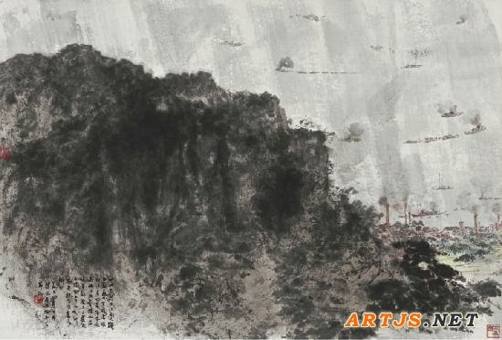 傅抱石《庐山》香港苏富比 2012春拍 2100万港元