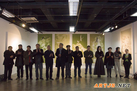 “唐风&宋韵--中国人民大学花鸟画展暨学术研讨会” 开幕式现场