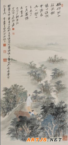 张大千画作《情寄河山》