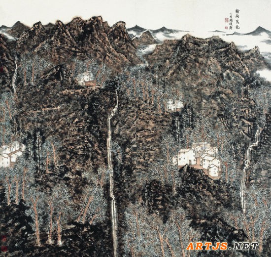 赵卫 2007年作 赣南秀色180<em></em>x180厘米