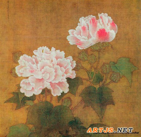 李迪《红白芙蓉图》