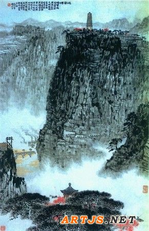 钱松嵒《延安颂》 1962年 70×48cm