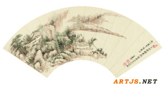 王原祁（1642-1715）富春山居图 纸本镜心 1689年作 18×52cm