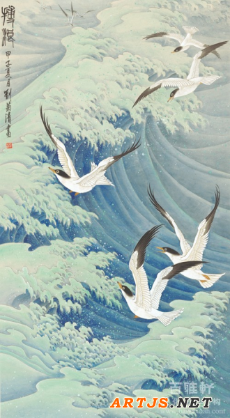 《搏浪》 162×92，1984