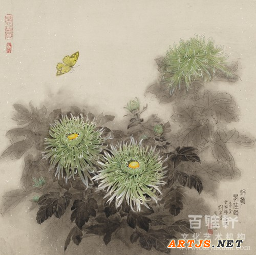 《秋菊有佳色》51×51，1992