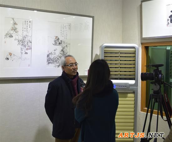 北京文史馆馆员、全国政协书画室画家郑山麓老师接受采访