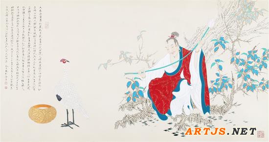 李巍松 菩提正觉图 93×185厘米 2013年 李巍松