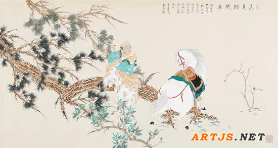 李巍松 应真调骏图 93×185厘米 2014年 李巍松